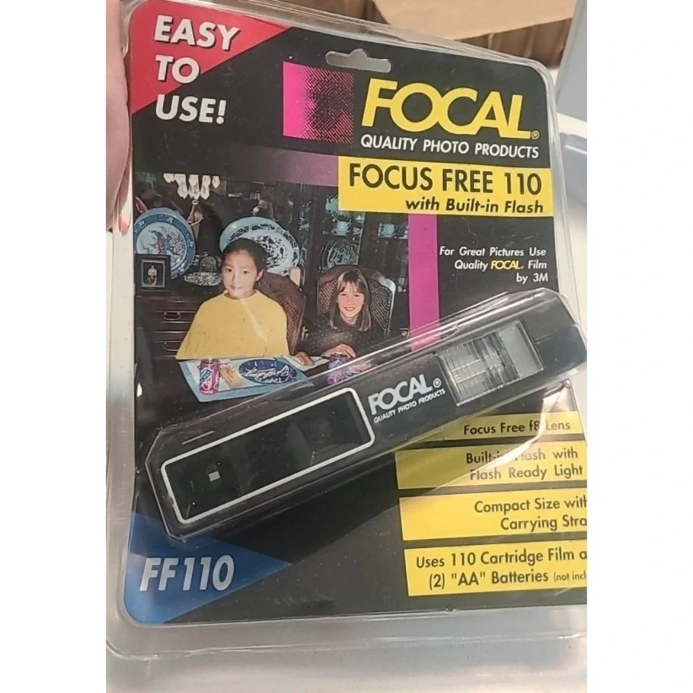 Vtg Kmart FF-10 Focus Free 110 Pocket Camera Flash NEW In Package TV Movie Prop